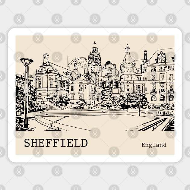 Sheffield England Magnet by Lakeric